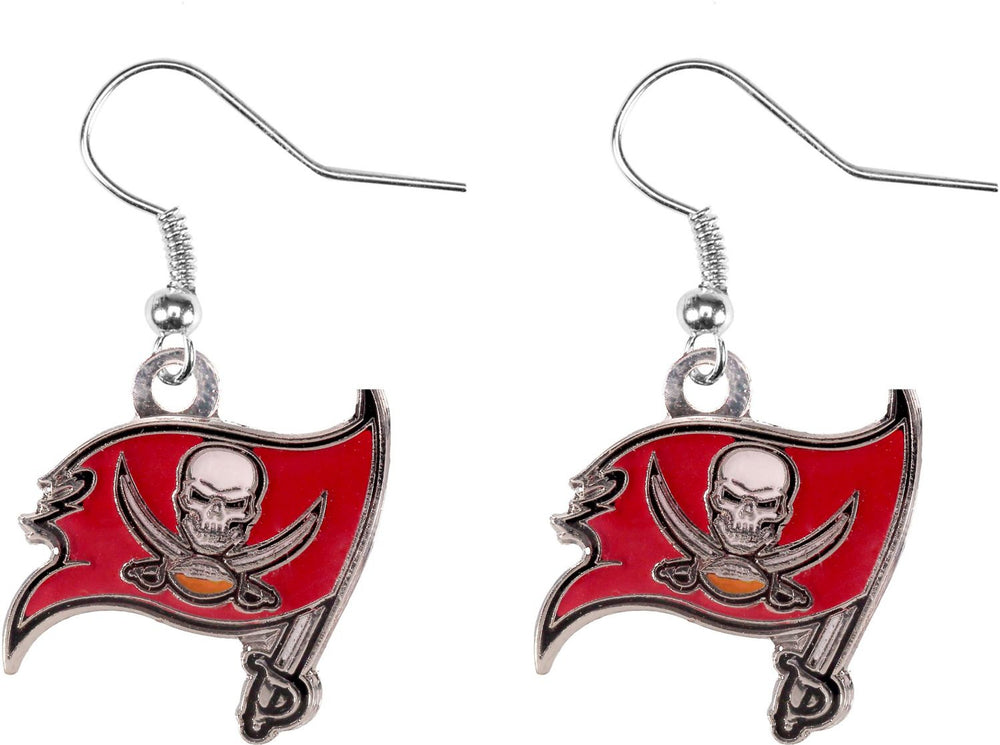 WHOLESALE TAMPA BAY BUCCANEERS LOGO DANGLER EARRINGS