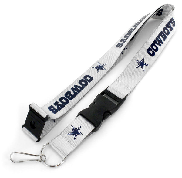 WHOLESALE DALLAS COWBOYS (SILVER) TEAM LANYARD