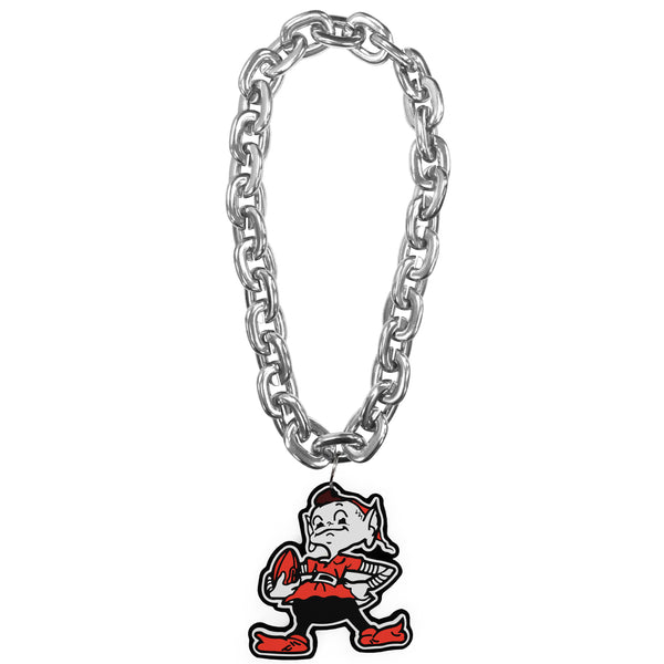 WHOLESALE CLEVELAND BROWNS ELF (SILVER) FAN CHAIN