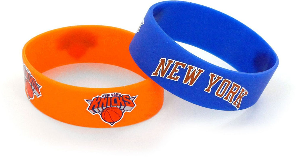 WHOLESALE NEW YORK KNICKS WIDE BRACELETS (2-PACK)
