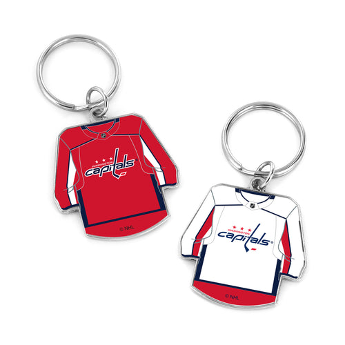WHOLESALE WASHINGTON CAPITALS REVERSIBLE HOME/AWAY JERSEY KEYCHAIN