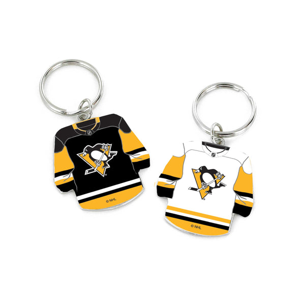 WHOLESALE PITTSBURGH PENGUINS REVERSIBLE HOME/AWAY JERSEY KEYCHAIN