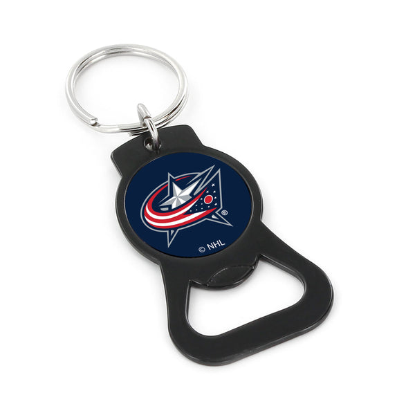 COLUMBUS BLUE JACKETS (BLACK) BOTTLE OPENER KEYCHAIN