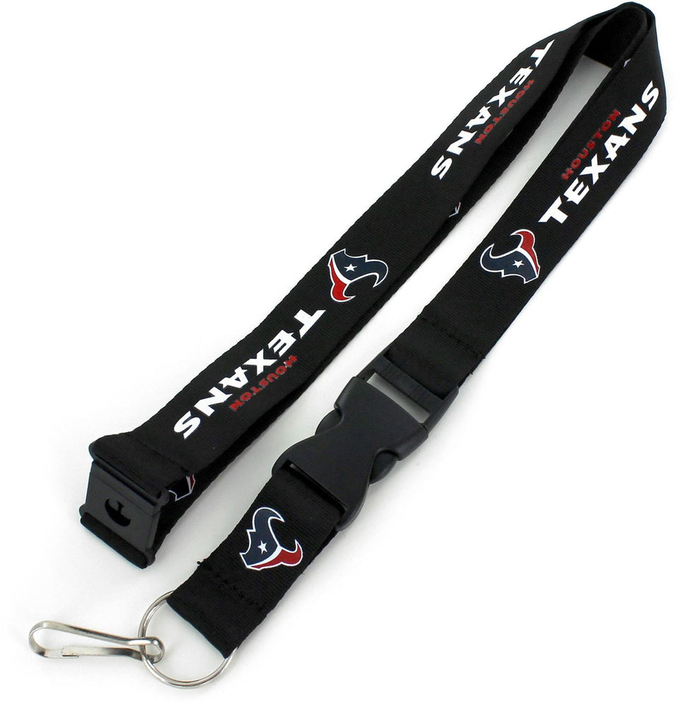 WHOLESALE HOUSTON TEXANS (BLACK) TEAM LANYARD