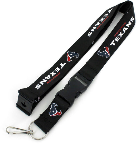 WHOLESALE HOUSTON TEXANS (BLACK) TEAM LANYARD