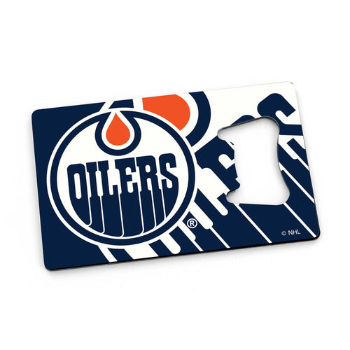 WHOLESALE EDMONTON OILERS CREDIT CARD BOTTLE OPENER MAGNET