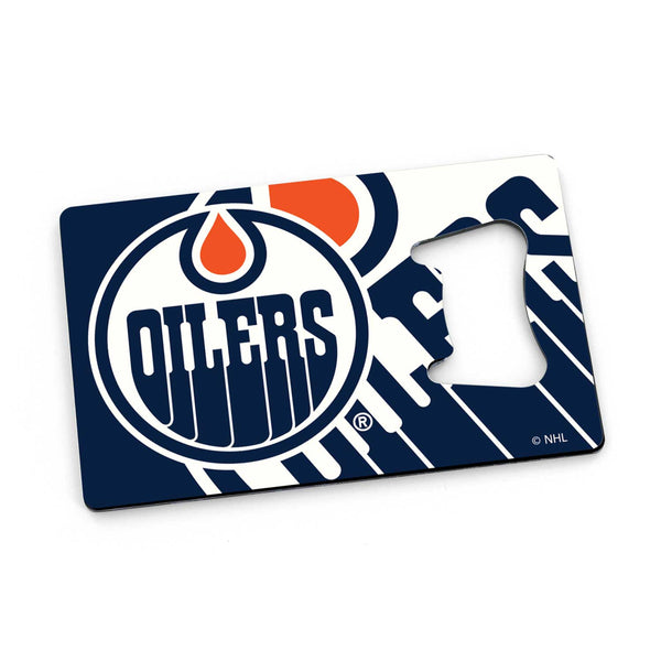 WHOLESALE EDMONTON OILERS CREDIT CARD BOTTLE OPENER MAGNET