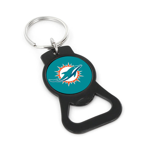 WHOLESALE MIAMI DOLPHINS (BLACK) BOTTLE OPENER KEYCHAIN