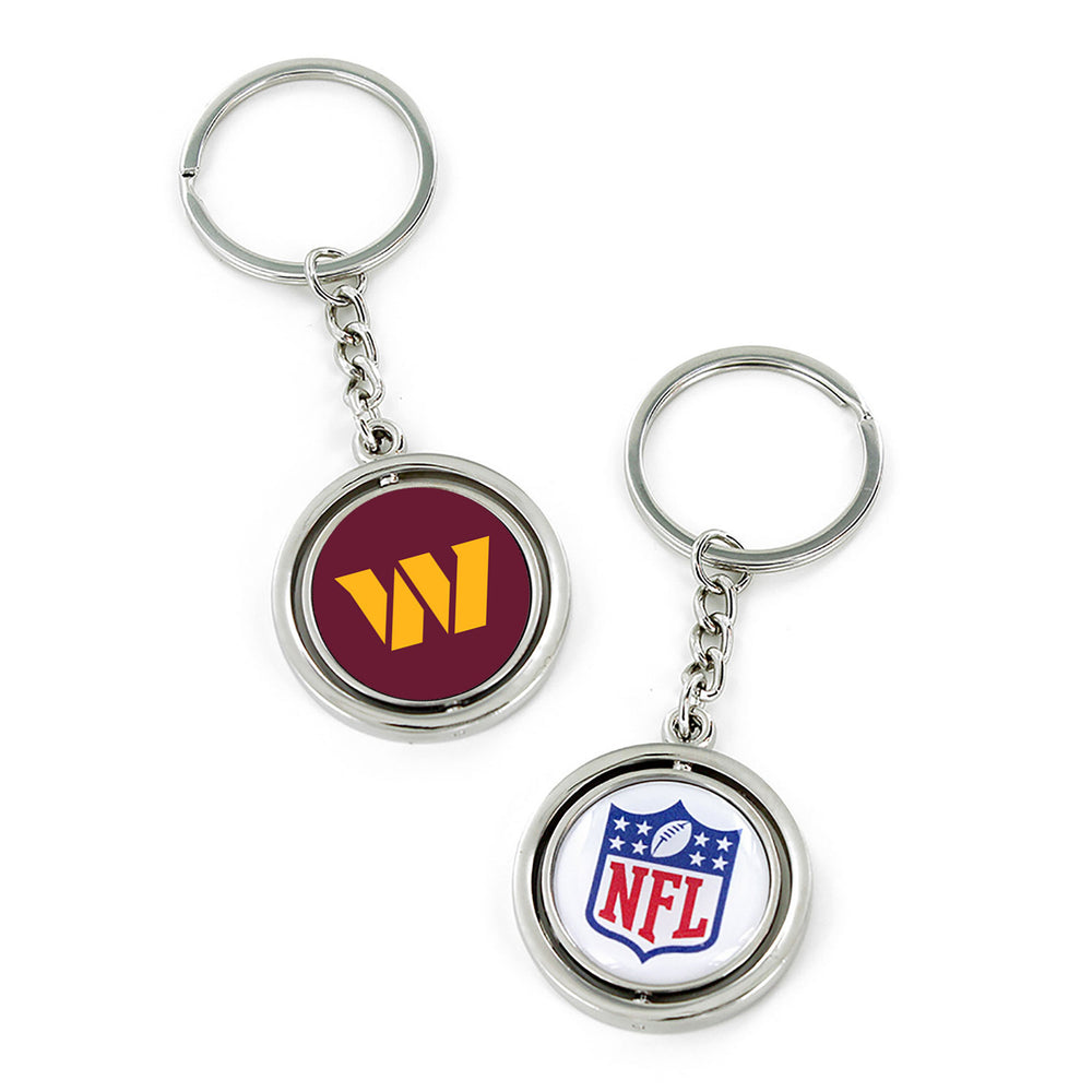 WASHINGTON COMMANDERS SPINNING KEYCHAIN