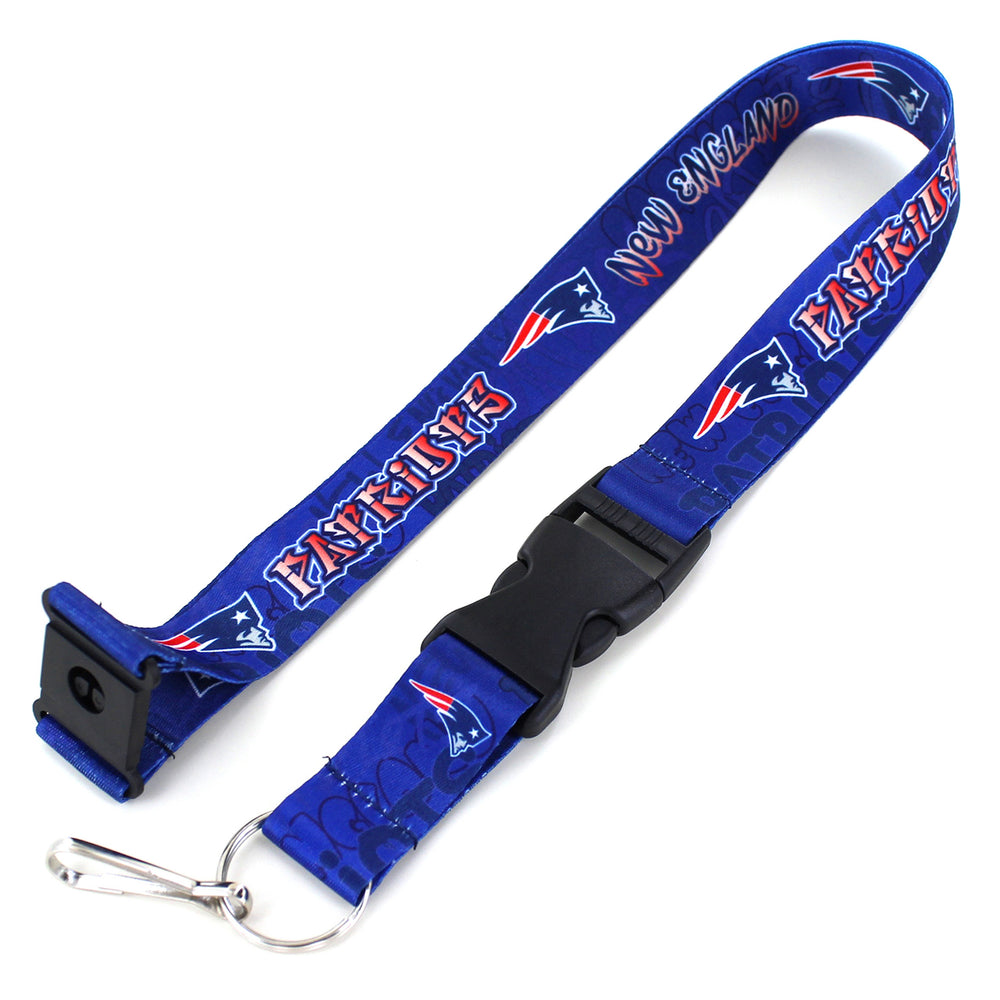 NEW ENGLAND PATRIOTS GRAFFITI LANYARD