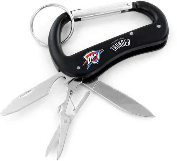 WHOLESALE OKLAHOMA CITY THUNDER CARABINER MULTI TOOL KEYCHAIN (SP)