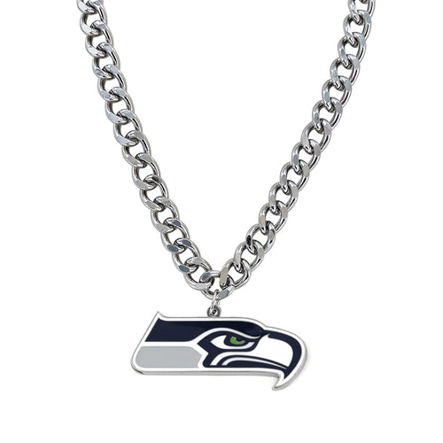 WHOLESALE SEATTLE SEAHAWKS HEAVYWEIGHT TEAM LOGO NECKLACE