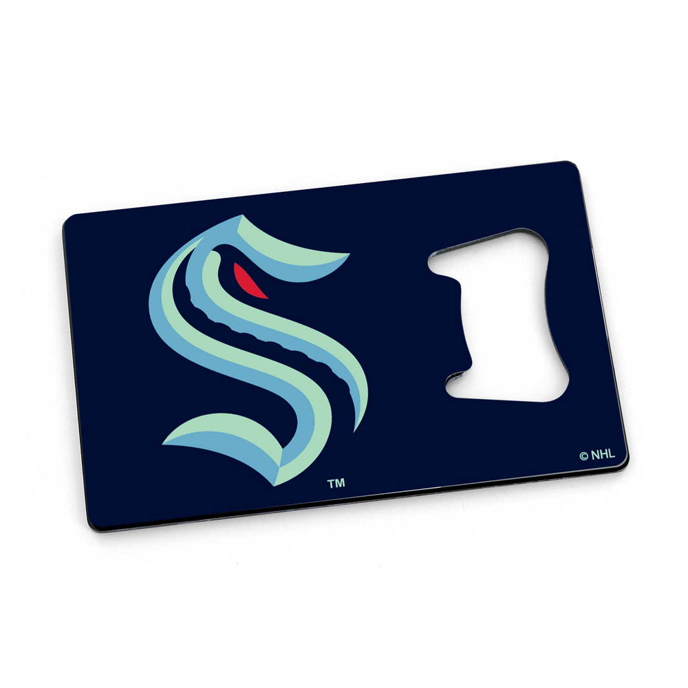 WHOLESALE SEATTLE KRAKEN CREDIT CARD BOTTLE OPENER MAGNET