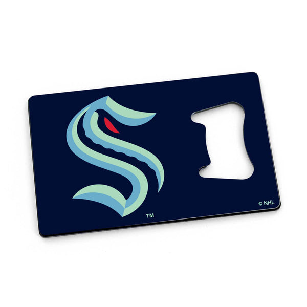 WHOLESALE SEATTLE KRAKEN CREDIT CARD BOTTLE OPENER MAGNET