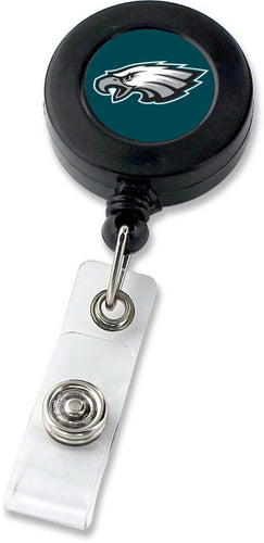 WHOLESALE PHILADELPHIA EAGLES (BLACK) BADGE REEL (NE)