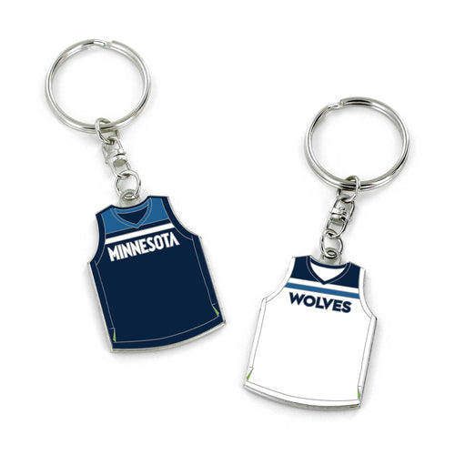 WHOLESALE MINNESOTA TIMBERWOLVES REVERSIBLE HOME/AWAY JERSEY KEYCHAIN