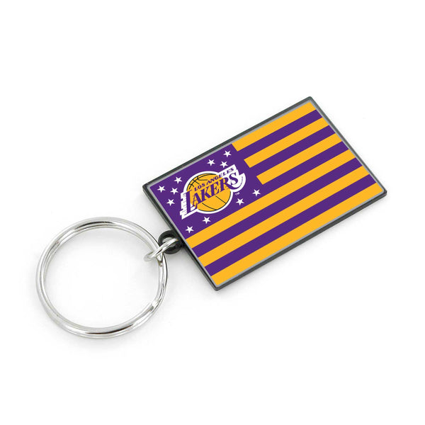 WHOLESALE LOS ANGELES LAKERS AMERICANA FLAG KEYCHAIN