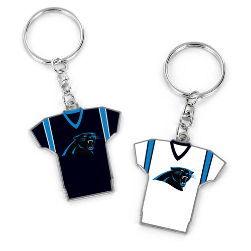 WHOLESALE CAROLINA PANTHERS REVERSIBLE HOME/AWAY JERSEY KEYCHAIN