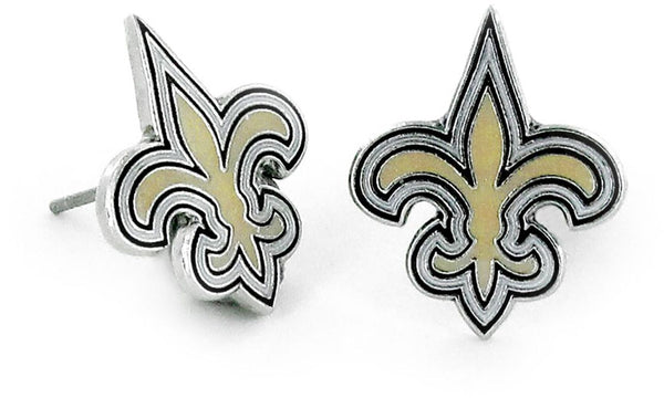 WHOLESALE NEW ORLEANS SAINTS LOGO POST EARRINGS