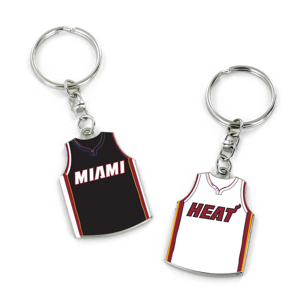 MIAMI HEAT REVERSIBLE HOME/AWAY JERSEY KEYCHAIN