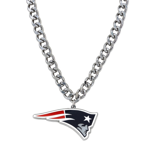WHOLESALE NEW ENGLAND PATRIOTS HEAVYWEIGHT TEAM LOGO NECKLACE