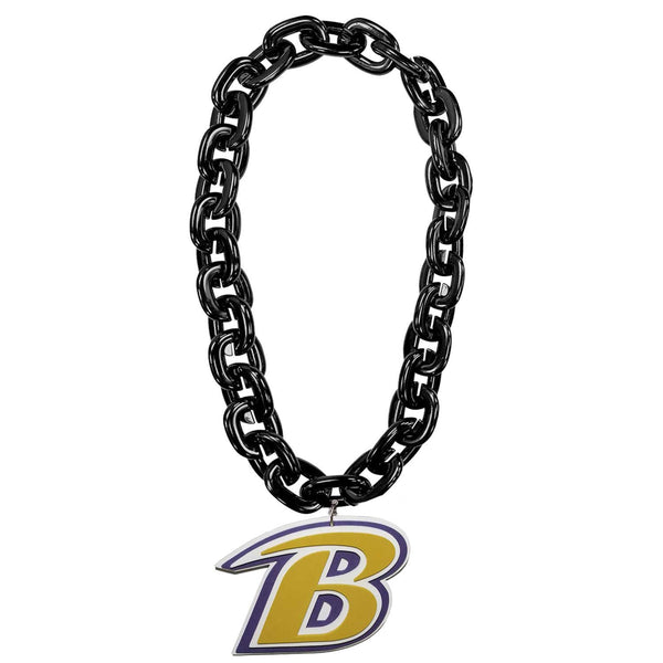 WHOLESALE BALTIMORE RAVENS B LOGO (BLACK) FAN CHAIN