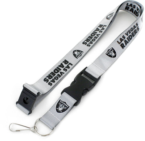 WHOLESALE LAS VEGAS RAIDERS "LV" (GRAY) TEAM LANYARD