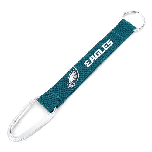 WHOLESALE PHILADELPHIA EAGLES (GREEN) CARABINER LANYARD KEYCHAIN