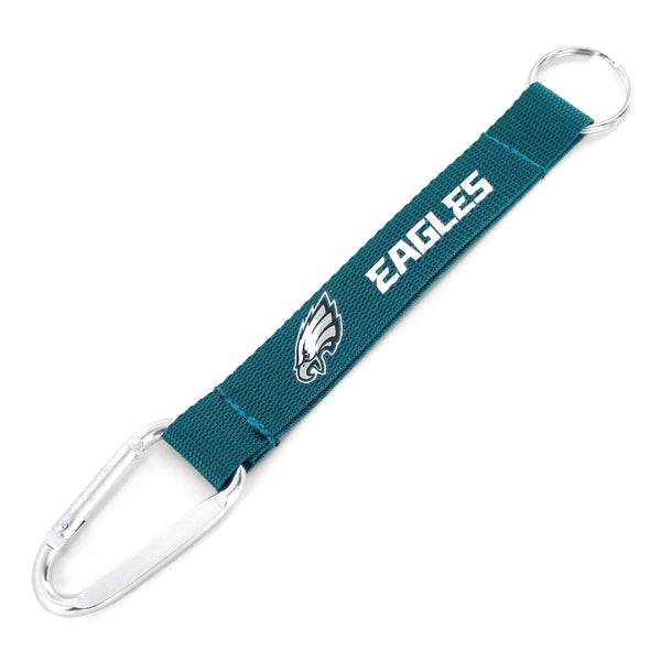 WHOLESALE PHILADELPHIA EAGLES (GREEN) CARABINER LANYARD KEYCHAIN