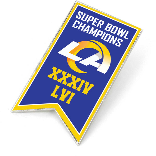 WHOLESALE LOS ANGELES RAMS (2X) CHAMPIONSHIP BANNER PIN (SP)