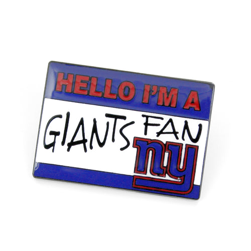 WHOLESALE NEW YORK GIANTS NAME TAG PIN