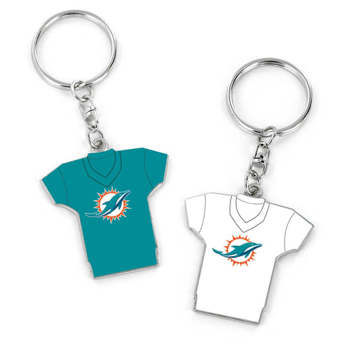 WHOLESALE MIAMI DOLPHINS REVERSIBLE HOME/AWAY JERSEY KEYCHAIN