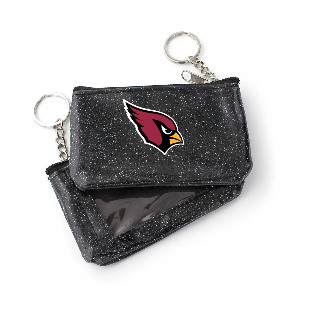 WHOLESALE ARIZONA CARDINALS (BLACK) SPARKLE COIN PURSE (OC)