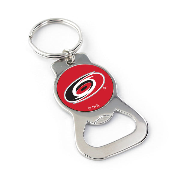 WHOLESALE CAROLINA HURRICANES BOTTLE OPENER KEYCHAIN PRIM.LOGO