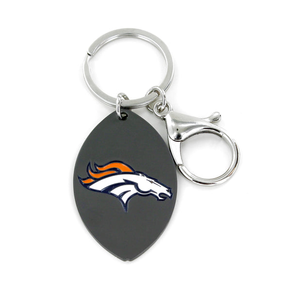 WHOLESALE DENVER BRONCOS MATTE FINISH FOOTBALL KEYCHAIN