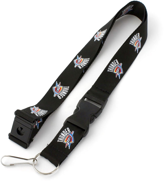 WHOLESALE OKLAHOMA CITY THUNDER (BLACK) TEAM LANYARD