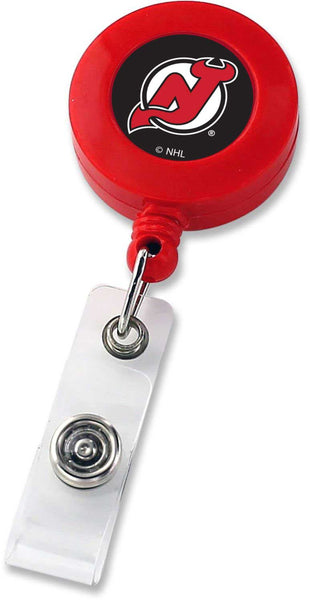 WHOLESALE NEW JERSEY DEVILS (RED) BADGE REEL (NE)