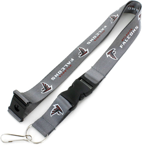 WHOLESALE ATLANTA FALCONS (CHARCOAL) TEAM LANYARD
