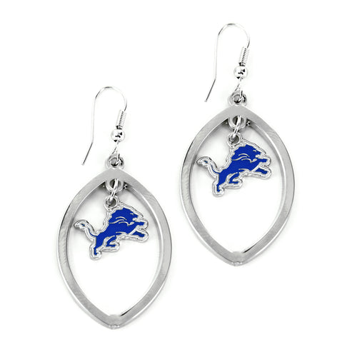 WHOLESALE DETROIT LIONS FOOTBALL CUTOUT EARRING