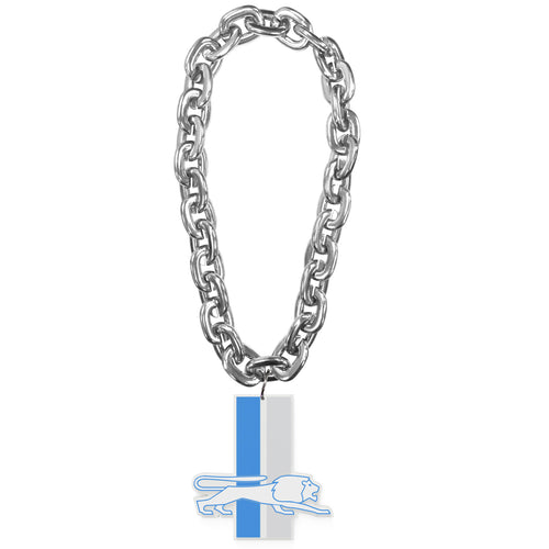 WHOLESALE DETROIT LIONS (SILVER) THROWBACK FAN CHAIN