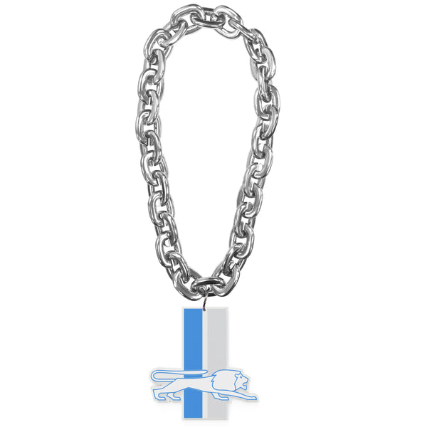 WHOLESALE DETROIT LIONS (SILVER) THROWBACK FAN CHAIN