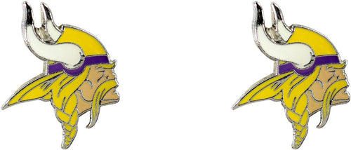 WHOLESALE MINNESOTA VIKINGS LOGO POST EARRINGS