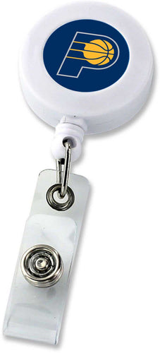 WHOLESALE INDIANA PACERS RETRACTABLE BADGE HOLDER WHITE (NE)
