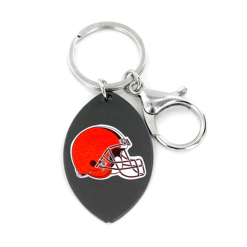 WHOLESALE CLEVELAND BROWNS MATTE FINISH FOOTBALL KEYCHAIN