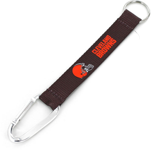 CLEVELAND BROWNS (BROWN) CARABINER KEYCHAIN