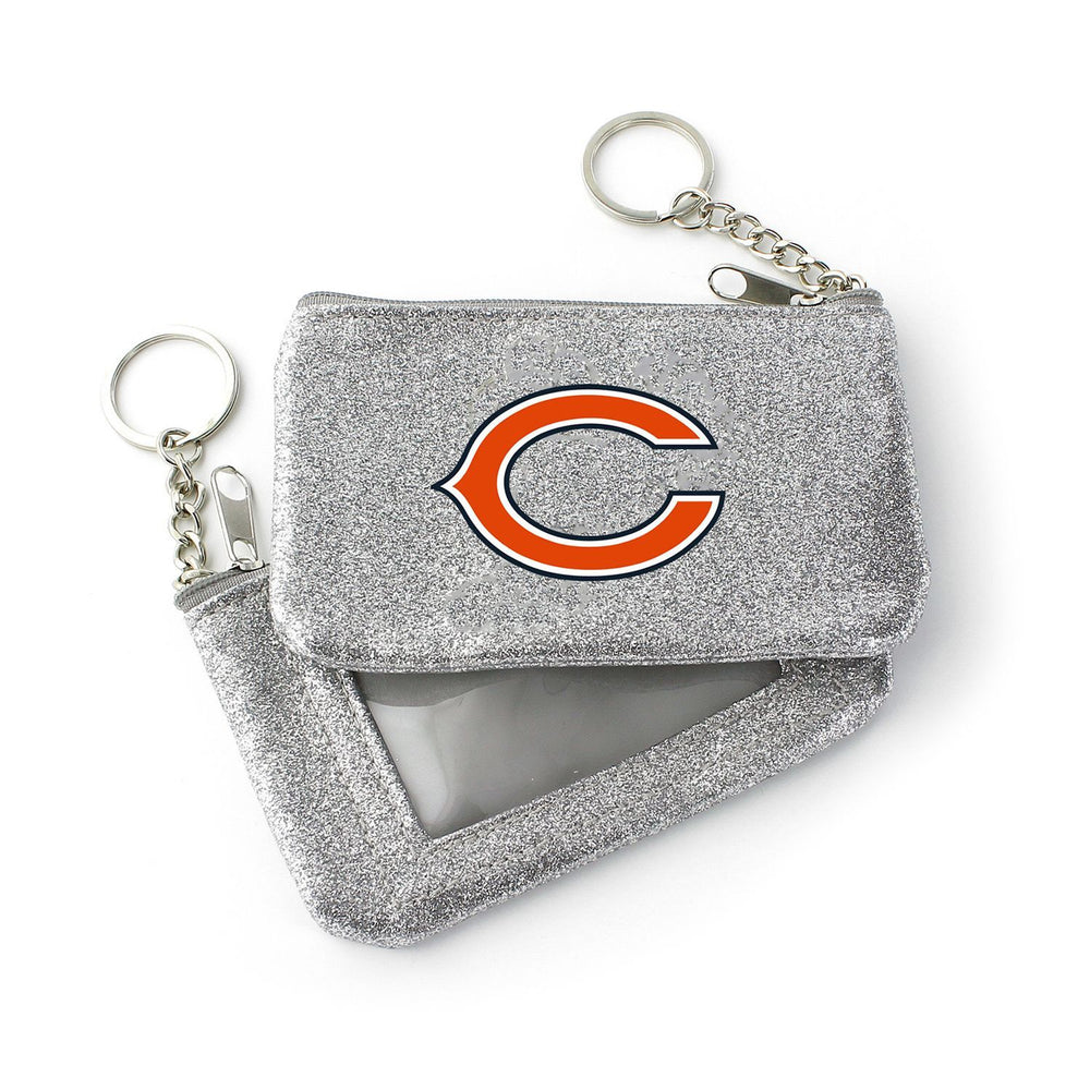 WHOLESALE CHICAGO BEARS (SILVER) SPARKLE COIN PURSE (OC)