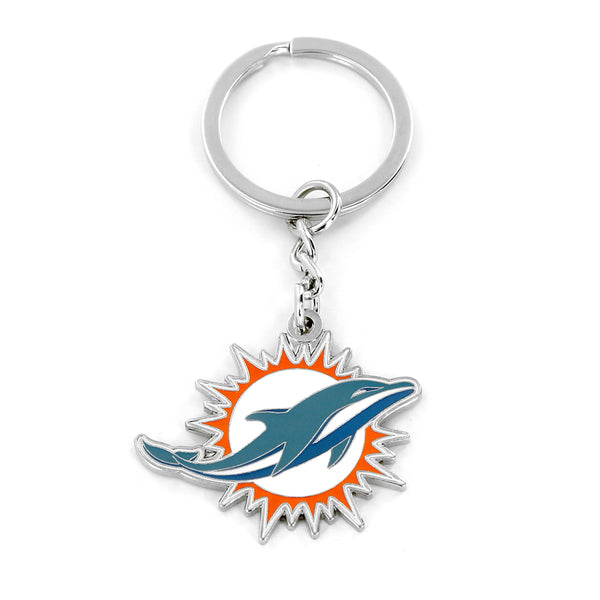 WHOLESALE MIAMI DOLPHINS LOGO KEYCHAIN