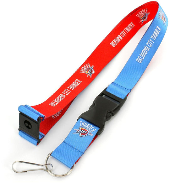 WHOLESALE OKLAHOMA CITY THUNDER (BLUE/RED) REVERSIBLE LANYARD