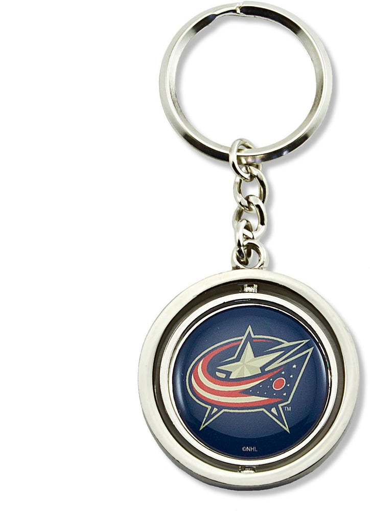WHOLESALE COLUMBUS BLUE JACKETS SPINNING KEYCHAIN