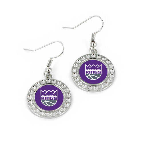 WHOLESALE SACRAMENTO KINGS DIMPLE EARRINGS